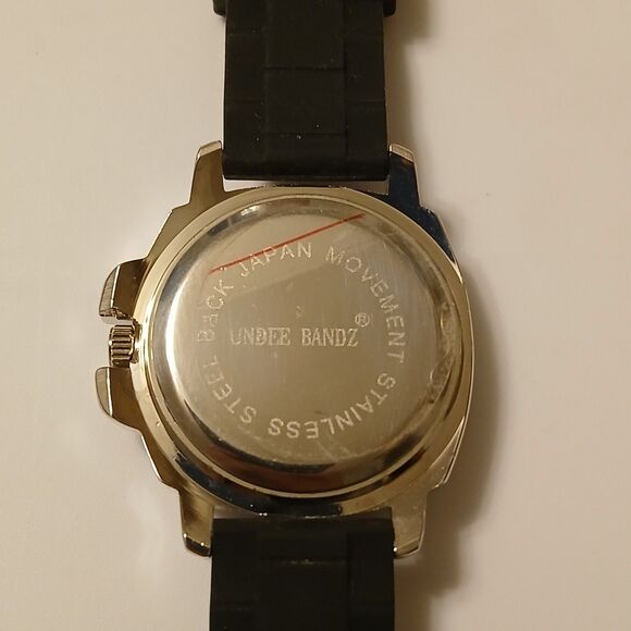 Undee Bandz Women's Heart Accent Dial Black Watch Japan Movt - Picture 3 of 14